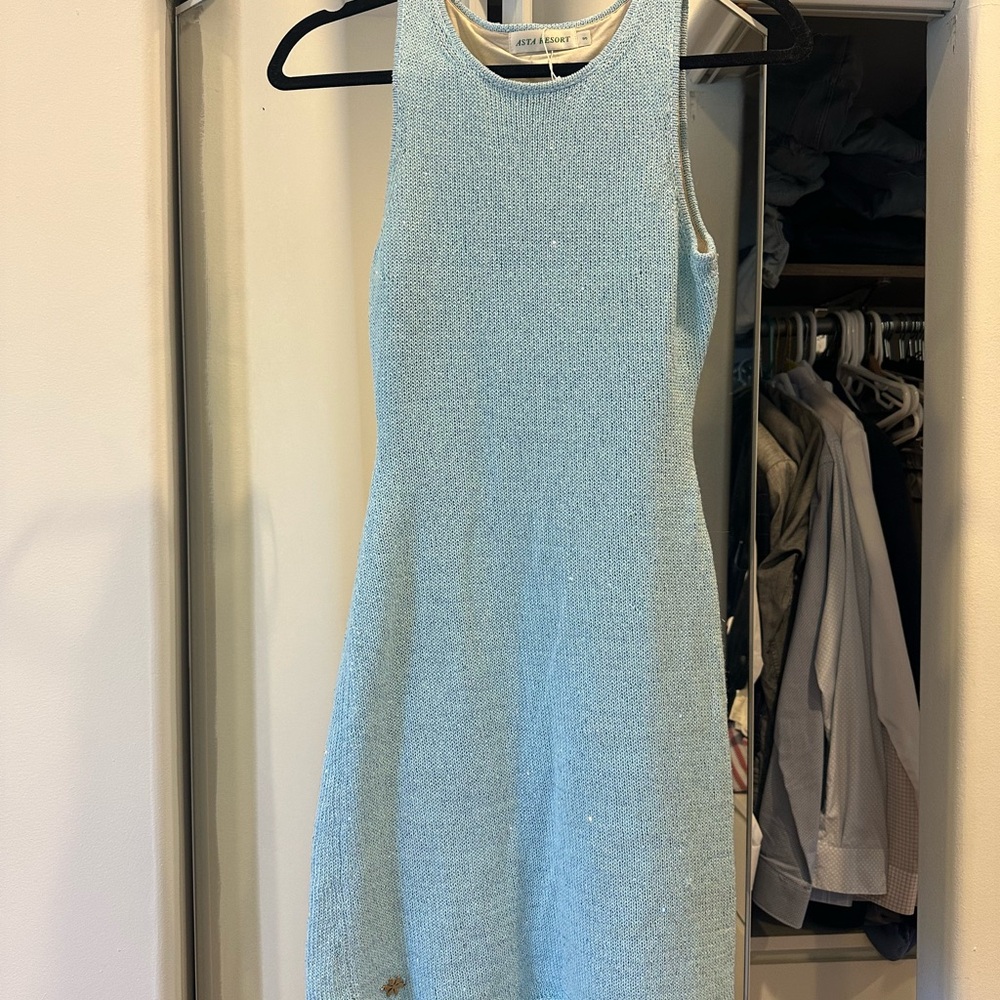 Asta Resort Natalia Dress Baia Blue Sequin